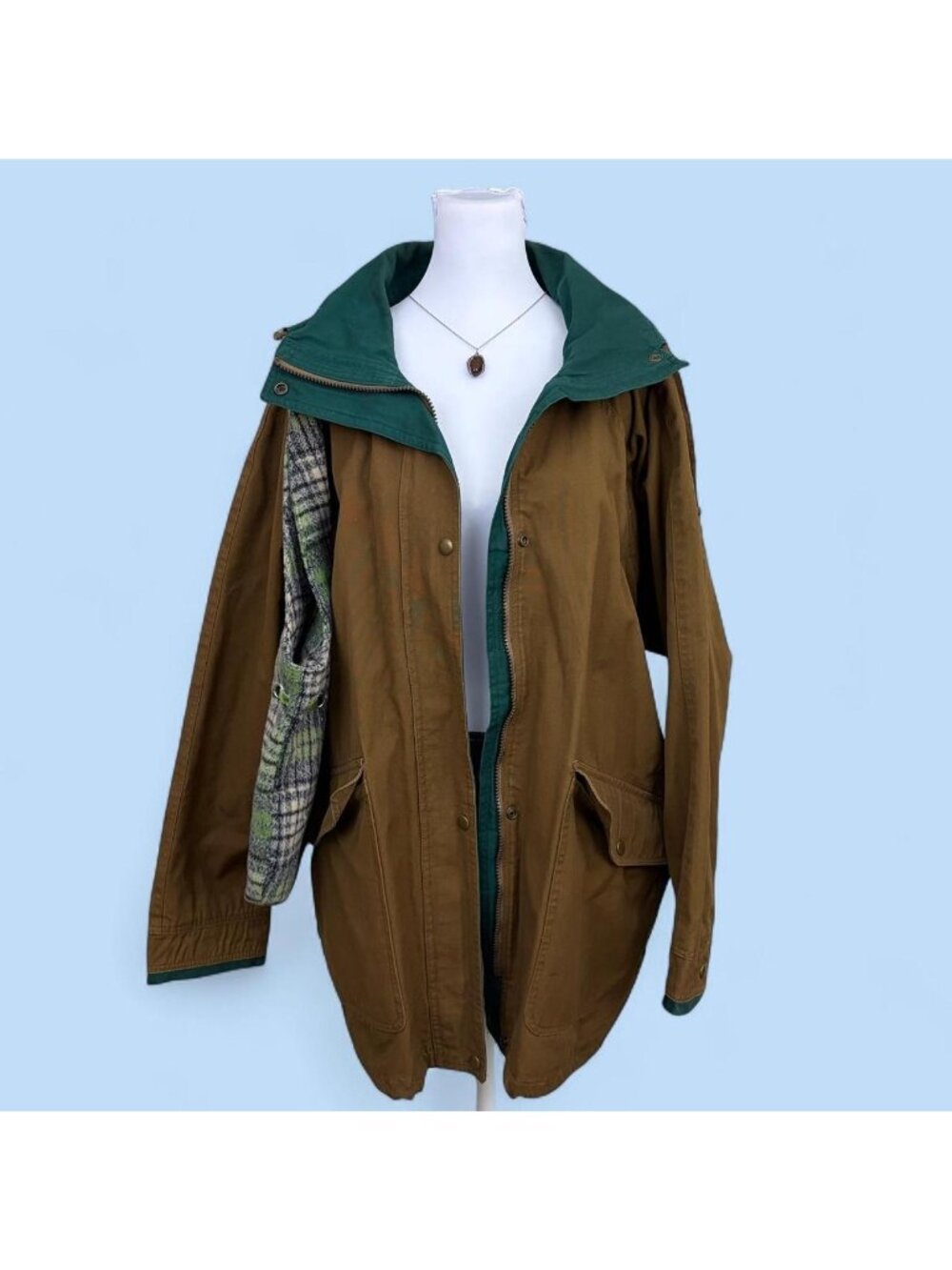 90s brown gorpcore indie skater jacket